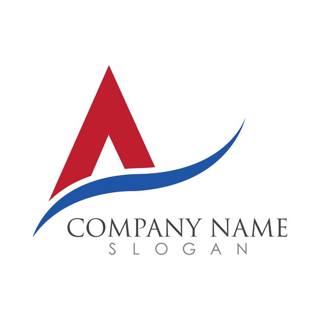 Diseño de icono de vector de plantilla de logotipo de letra A