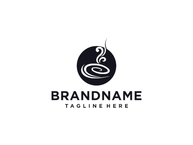 Diseño de icono de vector de plantilla de logotipo de taza de café