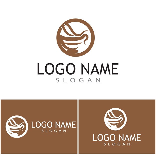 Diseño de icono de vector de plantilla de logotipo de taza de café