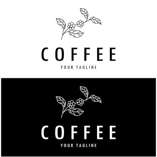 Diseño de icono de vector de plantilla de logotipo de taza de café
