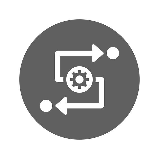 Diseño del icono del vector de proceso