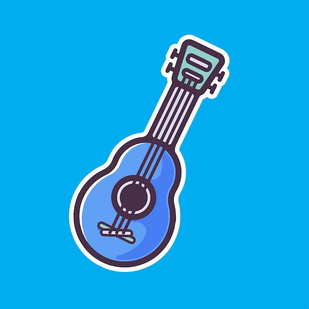 diseño de icono de vector de ukelele