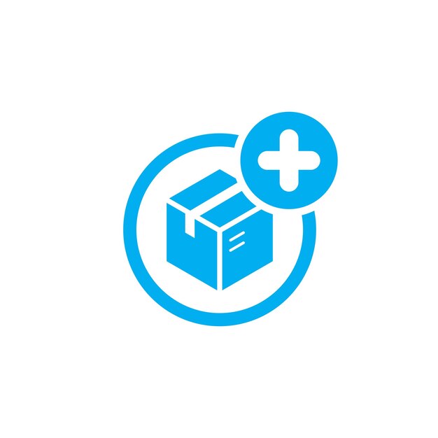diseño de icono vectorial añadir orden en la caja