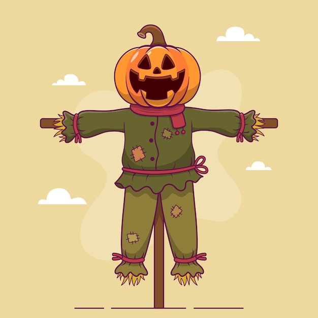 El diseño del icono vectorial de dibujos animados de Halloween