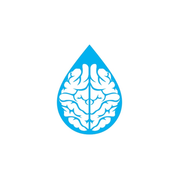 Diseño de icono vectorial de plantilla de logotipo de cerebro