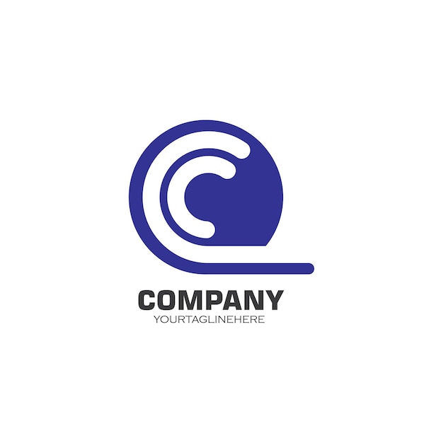 Diseño del icono vectorial de la plantilla del logotipo de la letra C