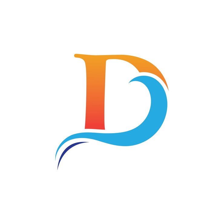 Vector diseño de icono vectorial de plantilla de logotipo letra d