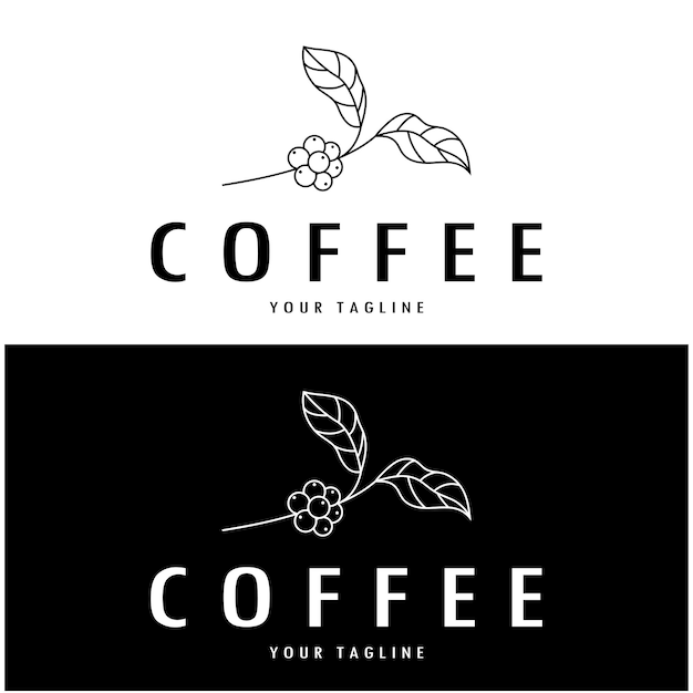 Diseño de icono vectorial de plantilla de logotipo de taza de café