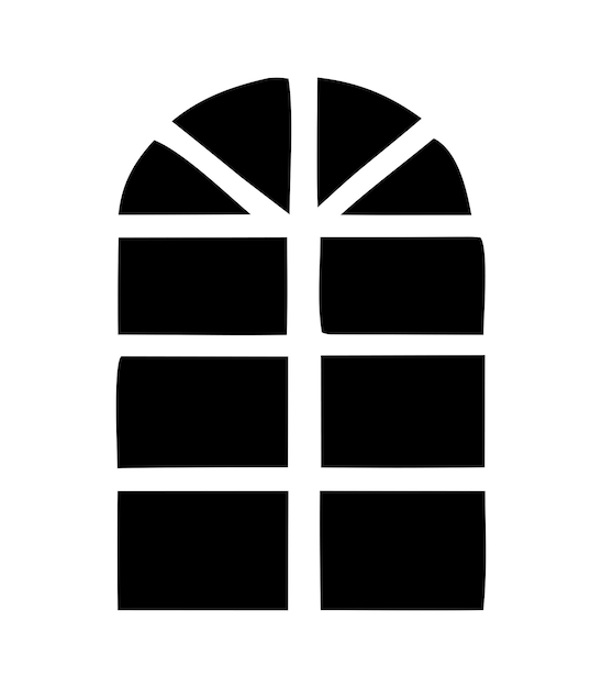 Diseño de icono vectorial de ventana para la casa