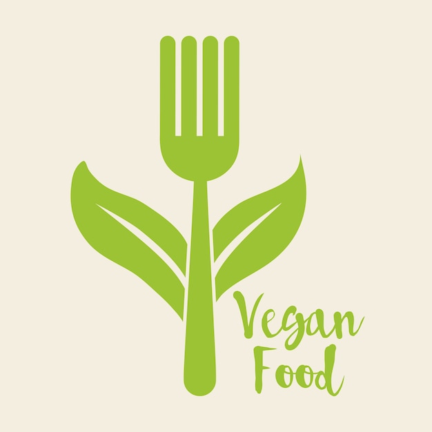 Diseño de icono vegano