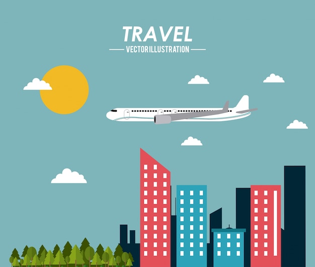 Diseño de icono de viaje