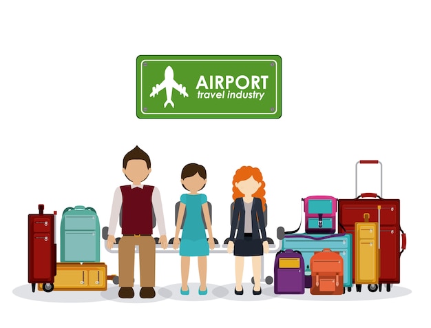 Diseño de icono de viaje