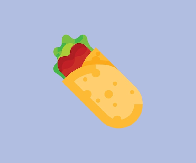 diseño de iconos de arte vectorial de kebab