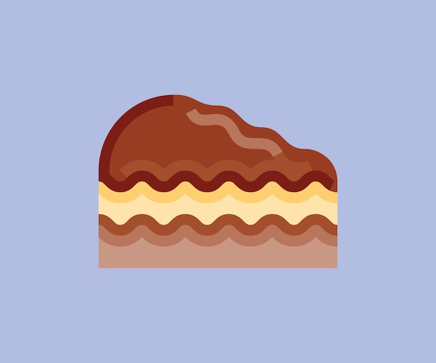 diseño de iconos de arte vectorial de pasteles