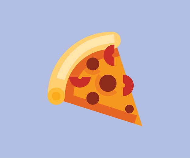 diseño de iconos de arte vectorial de pizza