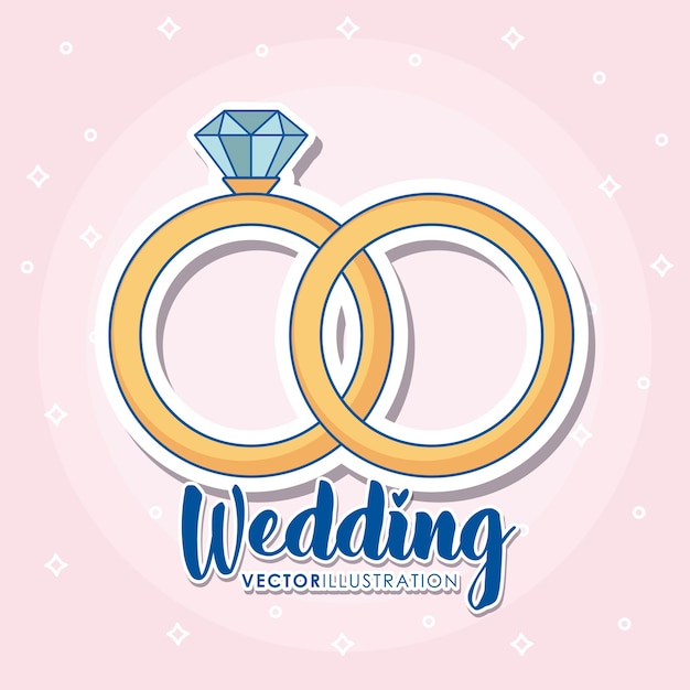 Diseño de iconos de boda