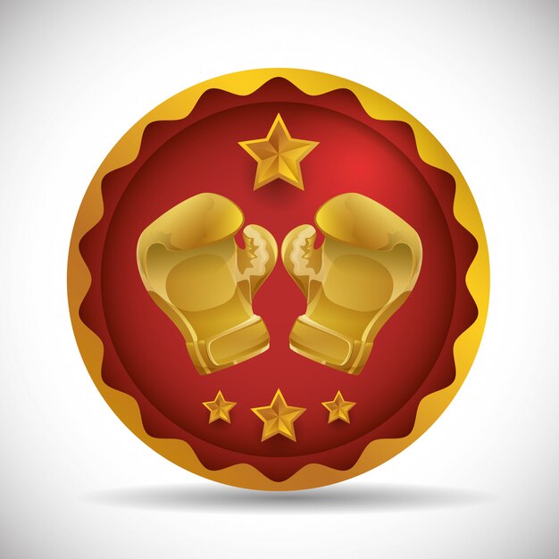 Diseño de iconos de boxeo