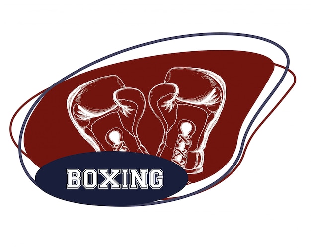 Diseño de iconos de boxeo