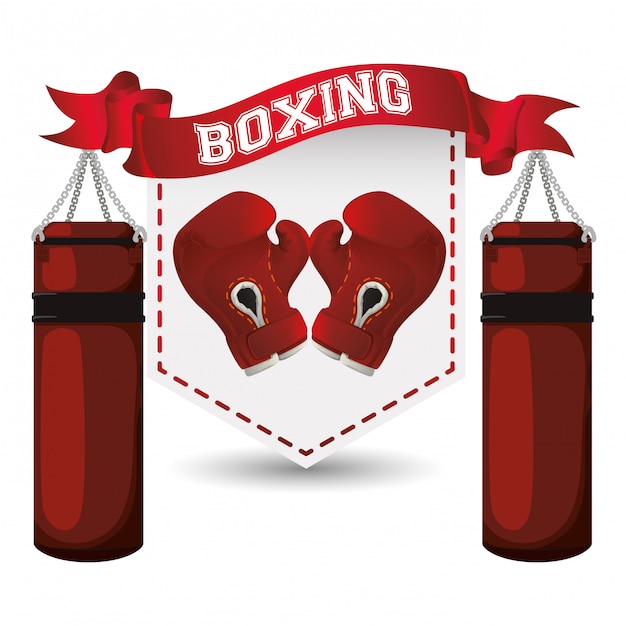 Diseño de iconos de boxeo