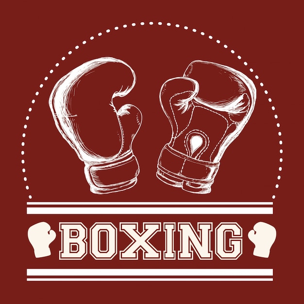 Diseño de iconos de boxeo