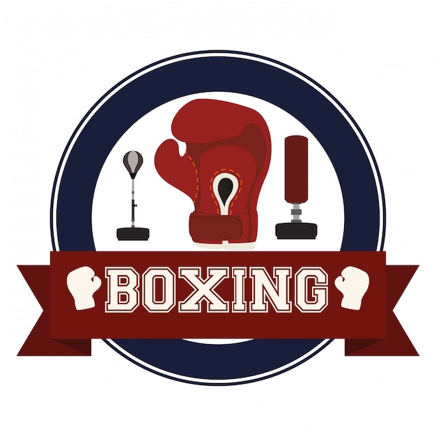 Diseño de iconos de boxeo