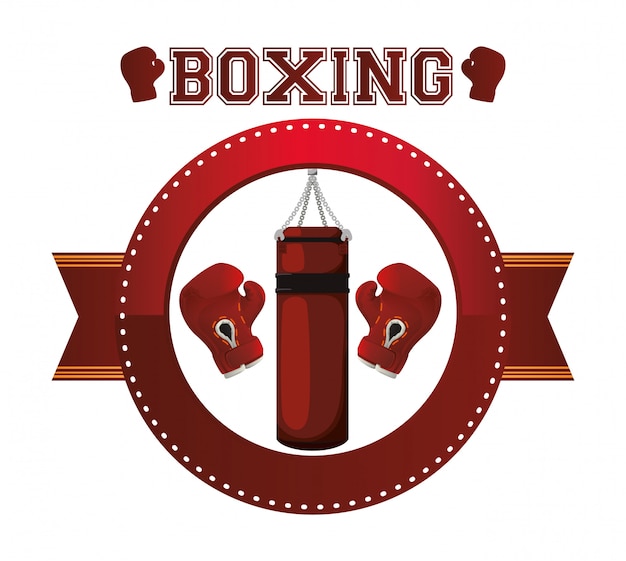 Diseño de iconos de boxeo