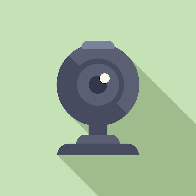 Diseño de iconos de cámaras web minimalistas modernas