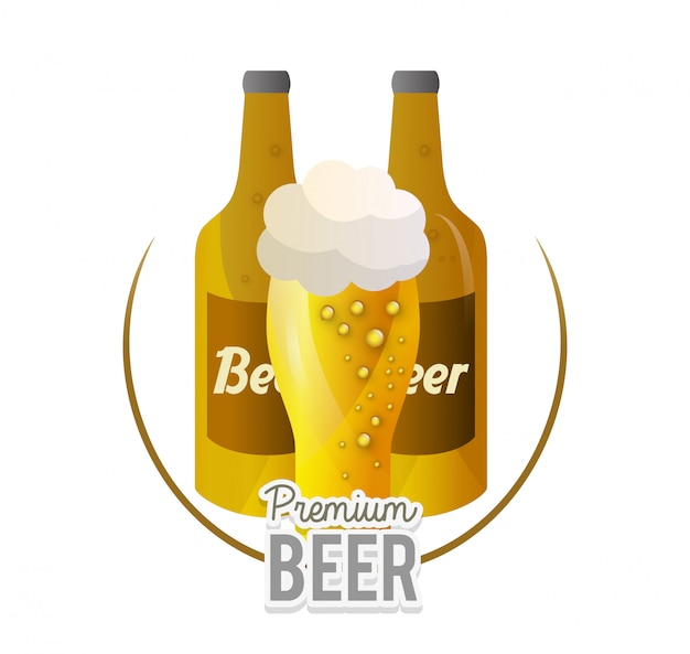 Diseño de iconos de cerveza