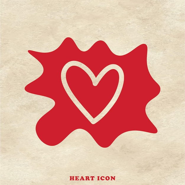 Diseño de iconos de corazón para plantillas web