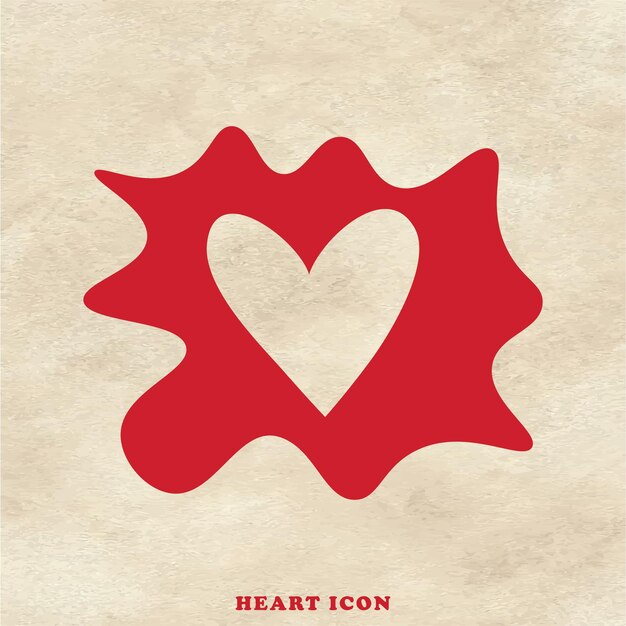 Diseño de iconos de corazón para plantillas web