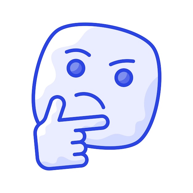 Diseño de íconos de emoji bien diseñado listo para usar vector premium