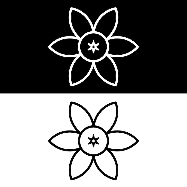 Diseño de iconos de flores Diseño de ilustraciones