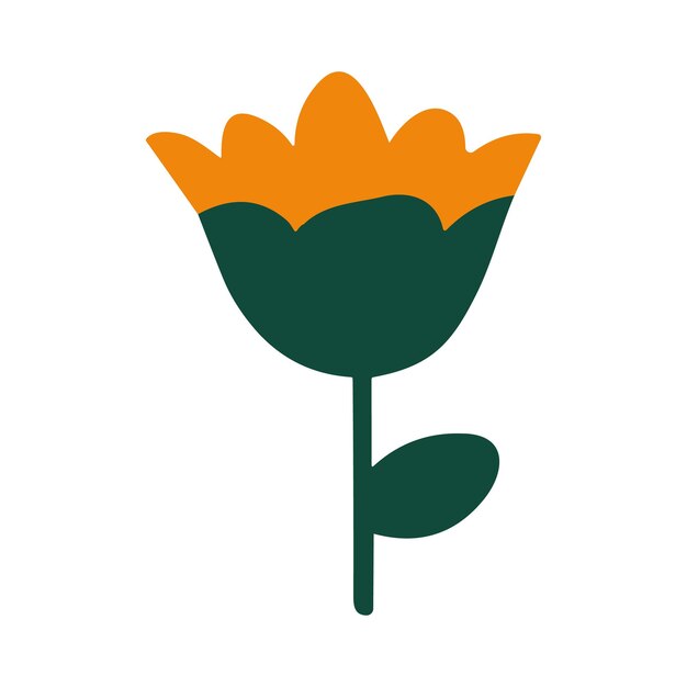 Diseño de iconos de flores vectoriales