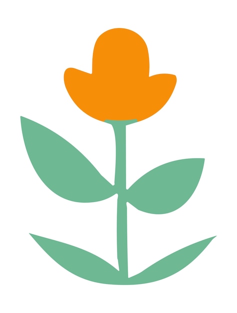 Diseño de iconos de flores vectoriales
