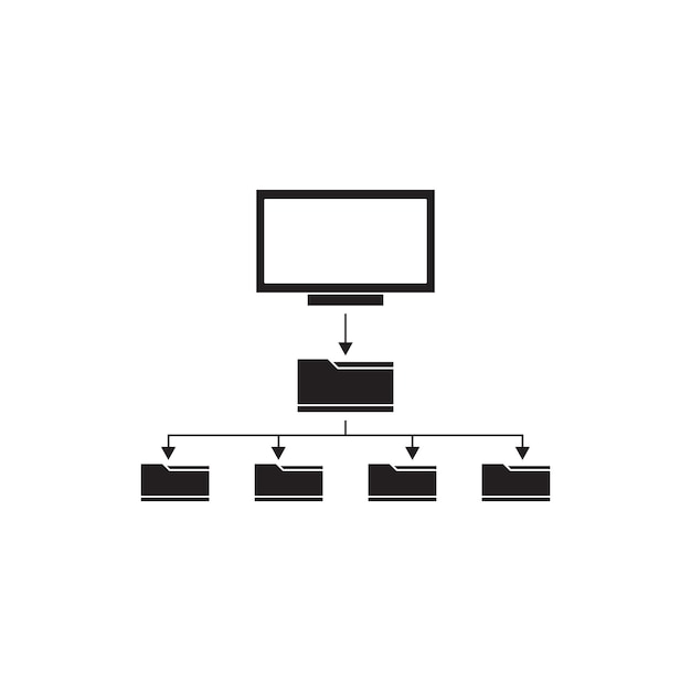 diseño de íconos de flujo de datos