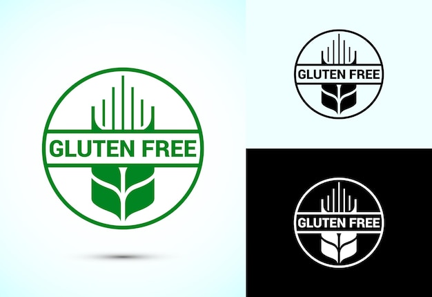 Diseño de iconos sin gluten Ilustración de señales de alimentos sin gluten para aplicaciones y sitios web