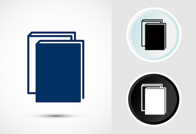 Diseño de iconos Ilustración de libros Iconos para aplicaciones y sitios web