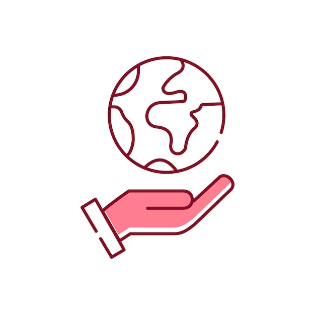 Diseño de iconos de ilustración vectorial de sostenibilidad