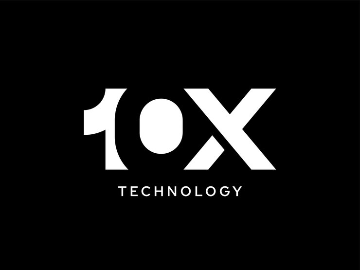 Vector diseño de iconos de logotipo de 10x diez números tecnológicos para empresas y negociosjpg