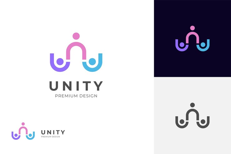 Vector diseño de íconos de logotipo de cuidado de la gente o liderazgo o logotipo de trabajo en equipo símbolo gráfico vectorial de comunidad humana plantilla de logo de amistad