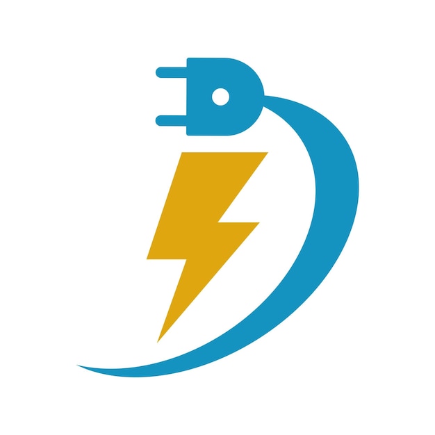 Diseño de iconos de logotipo eléctrico