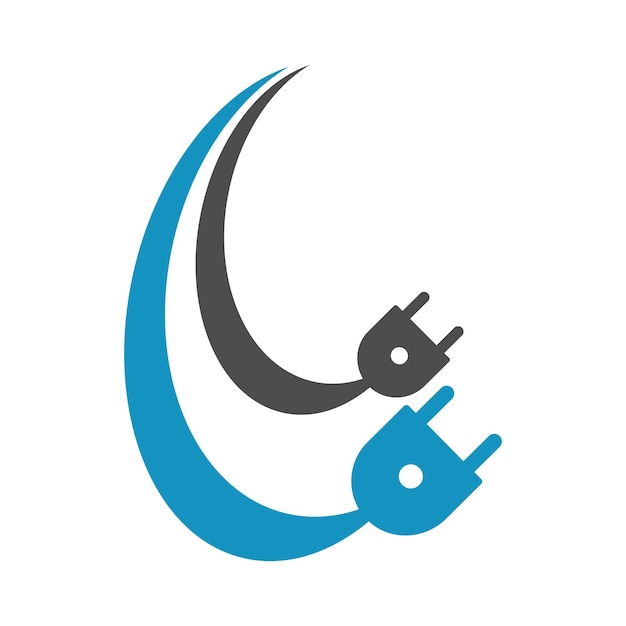 Diseño de iconos de logotipo eléctrico