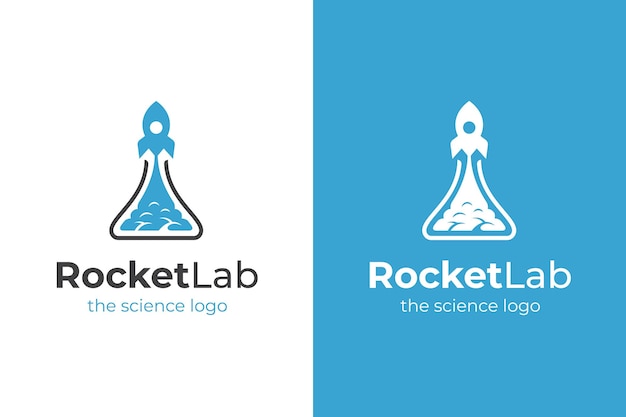 Diseño de iconos de logotipo de Rocket Lab para el lanzamiento de negocios concepto gráfico plantilla de logotipo vectorial de inicio