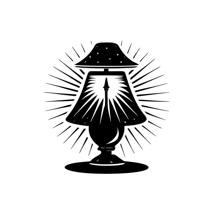 Vector diseño de íconos de logotipo del vector de la lámpara