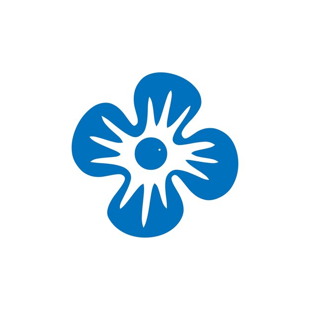 Diseño de iconos de monograma de marco floral