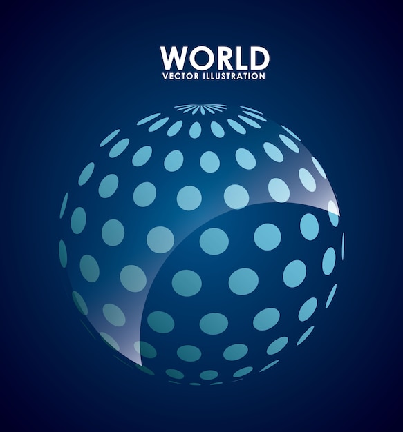 diseño de iconos del mundo, ilustración vectorial gráfico eps10
