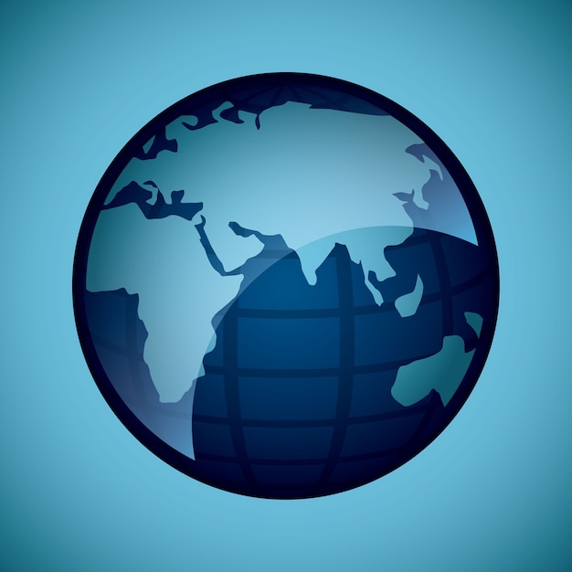 diseño de iconos del mundo, ilustración vectorial gráfico eps10