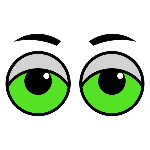 Diseño de iconos de ojos de dibujos animados diseño de ilustraciones