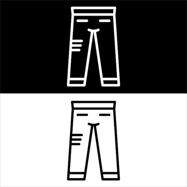 Diseño de iconos de pantalones Diseño de ilustraciones