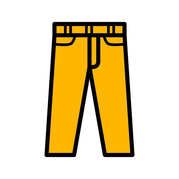 Diseño de iconos de pantalones Diseño de ilustraciones